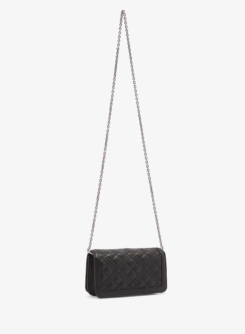 Love Moschino Quilted PU Crossbody Bag